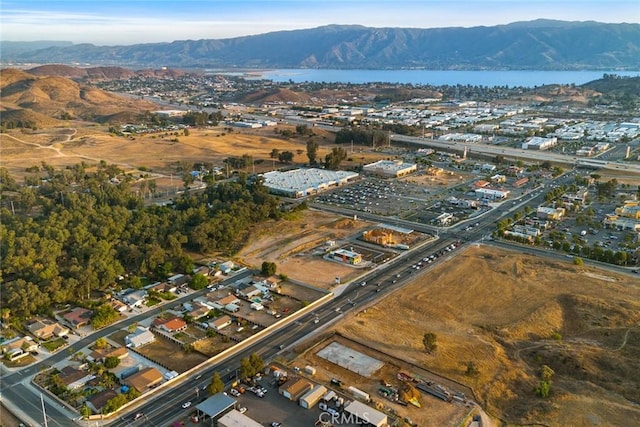 29247 Allan St, Lake Elsinore, CA 92532 - aerial overview of property's location with a water and mountain view