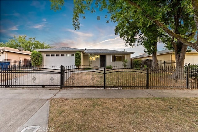 2131 W Pico Ave, Fresno, CA 93705 - single story home featuring a garage, a fenced front yard, and concrete driveway