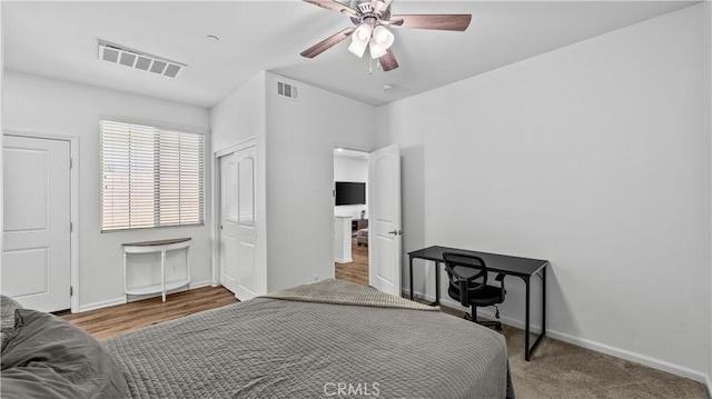 36434 Geranium Dr, Lake Elsinore, CA 92532 - bedroom featuring baseboards and a ceiling fan