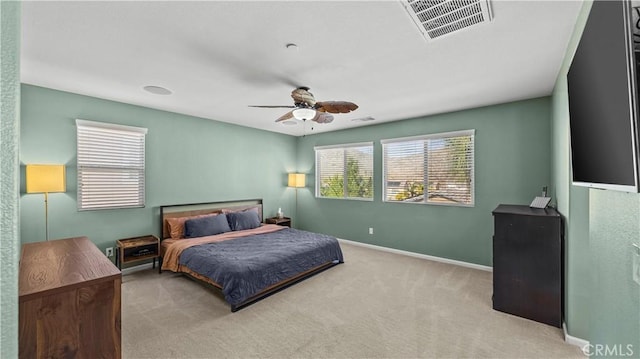 36434 Geranium Dr, Lake Elsinore, CA 92532 - carpeted bedroom with baseboards and ceiling fan