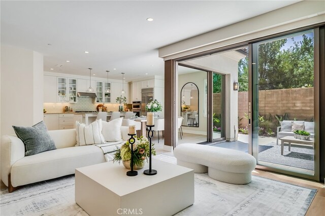 127 Toretta, Irvine, CA 92602 - living area featuring recessed lighting