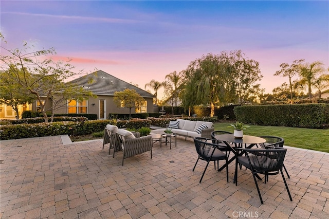 19103 Green Oaks Rd, Yorba Linda, CA 92886 - view of patio / terrace with an outdoor living space