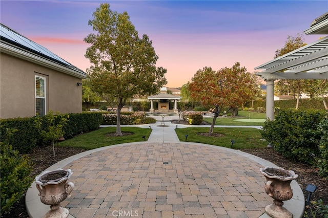 19103 Green Oaks Rd, Yorba Linda, CA 92886 - surrounding community featuring a gazebo, a yard, and a pergola