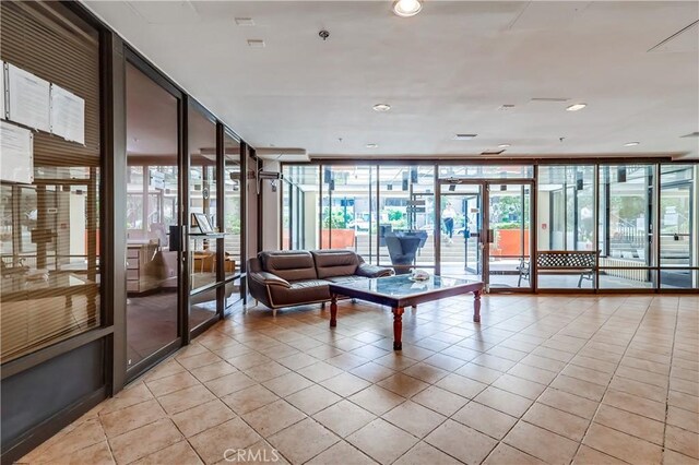421 S La Fayette Park Pl Unit 701, Los Angeles, CA 90057 - lobby featuring expansive windows and recessed lighting