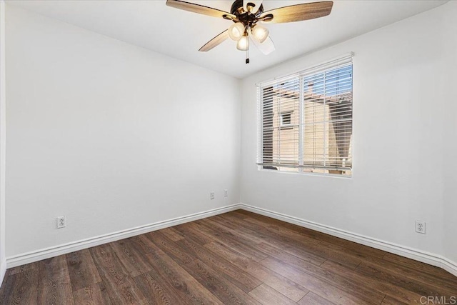 645 Sumner Way Unit 3, Oceanside, CA 92058 - unfurnished room featuring dark wood-style floors and ceiling fan