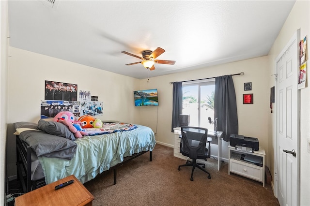 32642 Durango Ct, Wildomar, CA 92595 - carpeted bedroom featuring baseboards and a ceiling fan