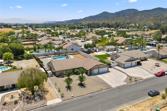 32642 Durango Ct, Wildomar, CA 92595 - aerial perspective of suburban area featuring mountains and a pool area