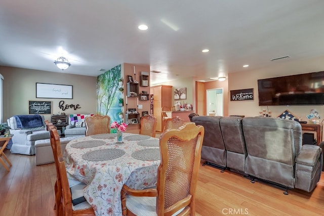 4002 Camerino St, Lakewood, CA 90712 - dining area featuring wood finished floors and recessed lighting