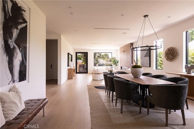 16828 Otsego St, Encino, CA 91436 - dining area with light wood-type flooring