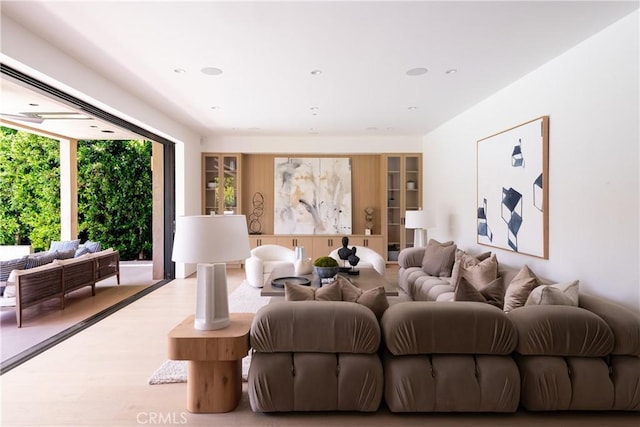 16828 Otsego St, Encino, CA 91436 - living room featuring wood finished floors