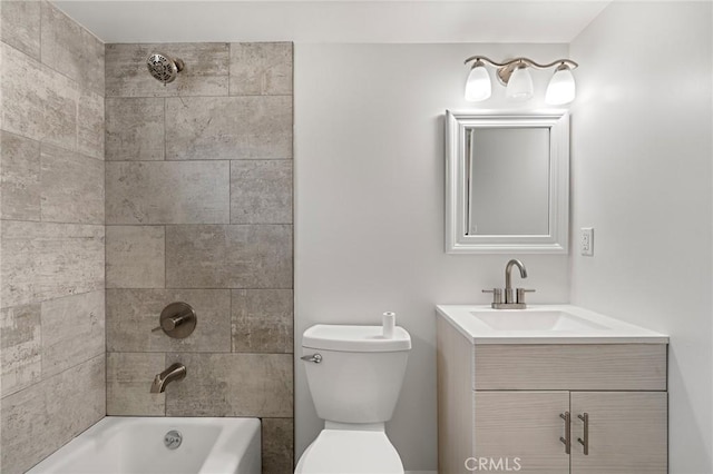 4612 W 132nd St, Hawthorne, CA 90250 - bathroom featuring vanity, toilet, and  shower combination