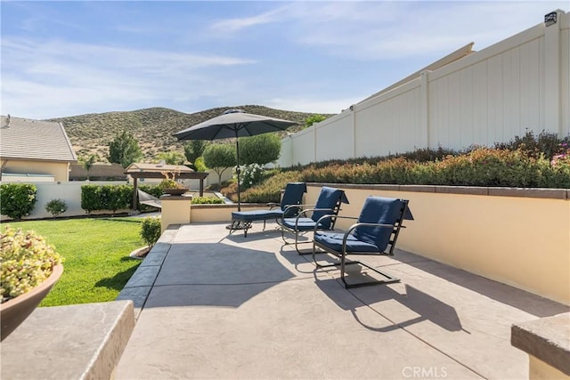 29042 Botanical Cir, Menifee, CA 92584 - view of patio with a mountain view