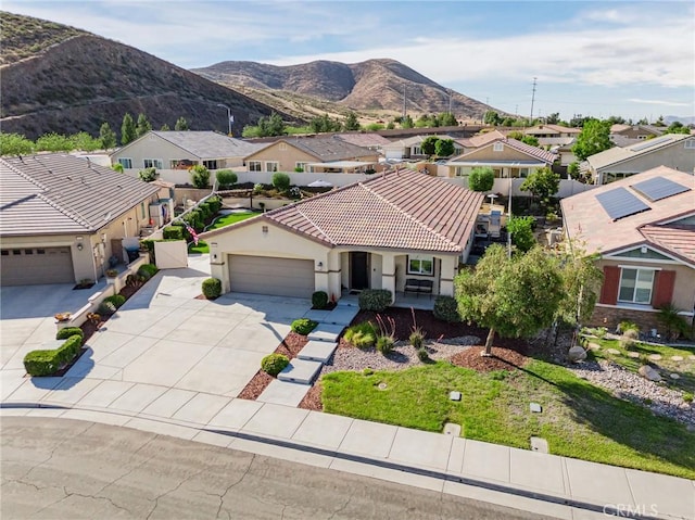 29042 Botanical Cir, Menifee, CA 92584 - view of front of home featuring a residential view, an attached garage, driveway, and stucco siding
