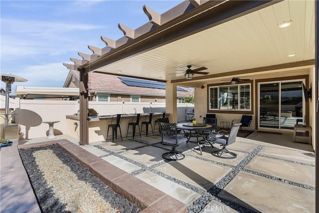 29042 Botanical Cir, Menifee, CA 92584 - view of patio with a ceiling fan