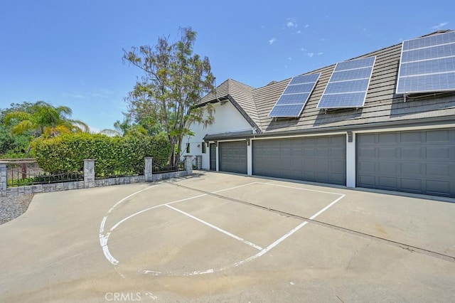 25570 Fuerte Rd, Temecula, CA 92590 - view of front facade featuring roof mounted solar panels and concrete driveway