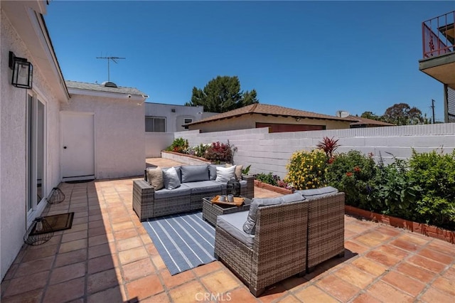 453 N Walker Ave, San Pedro, CA 90732 - fenced backyard featuring an outdoor living space and a patio