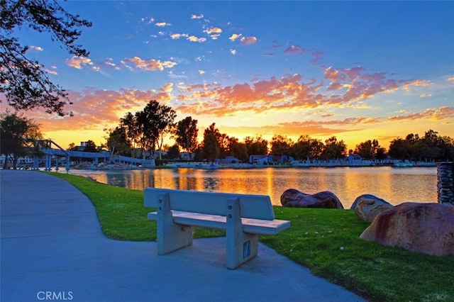46 Echo Run Unit 16, Irvine, CA 92614 - view of home's community with a water view and a yard