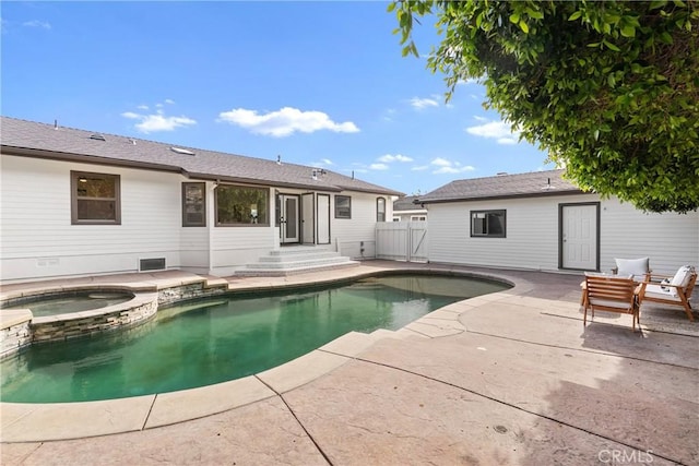 2011 Reynosa Dr, Torrance, CA 90501 - view of pool with a patio and a pool with connected hot tub