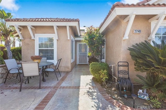 27141 Calle Ayrton, Menifee, CA 92586 - view of patio / terrace featuring outdoor dining area