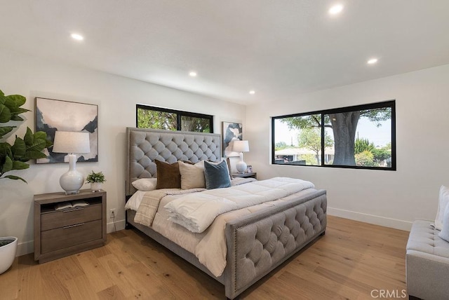 1932 Chapman Rd, Claremont, CA 91711 - bedroom with recessed lighting, light wood finished floors, and baseboards