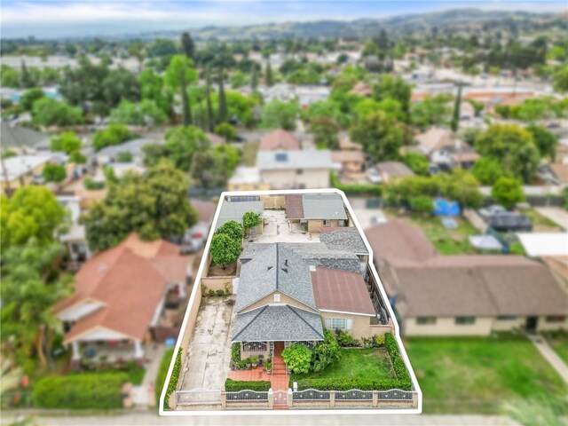 1040 W 3rd St, Pomona, CA 91766 - view from above of property featuring property boundaries highlighted