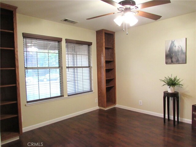 1575 Santa Inez Ct, Merced, CA 95340 - unfurnished room featuring wood finished floors, ceiling fan, and baseboards