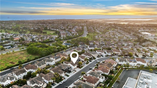 19139 Chandon Ln, Huntington Beach, CA 92648 - aerial view at dusk of a water view and a residential view