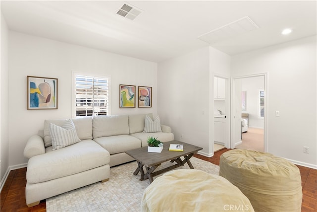 19139 Chandon Ln, Huntington Beach, CA 92648 - living area with baseboards, wood finished floors, and recessed lighting