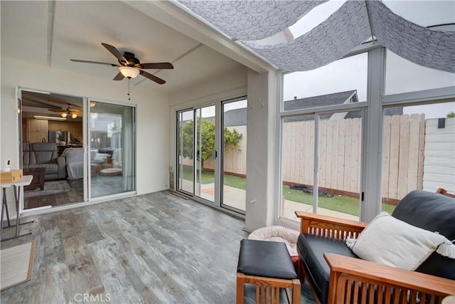 1121 Rose Ct, Grover Beach, CA 93433 - sunroom / solarium with a ceiling fan