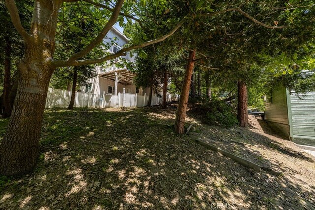 1244 Bear Springs Rd, Twin Peaks, CA 92391 - view of yard with a pergola