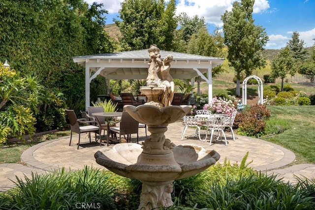 6505 Smoke Tree Ave, Oak Park, CA 91377 - view of patio featuring a gazebo