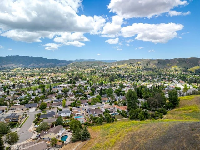 6505 Smoke Tree Ave, Oak Park, CA 91377 - aerial view of residential area featuring mountains