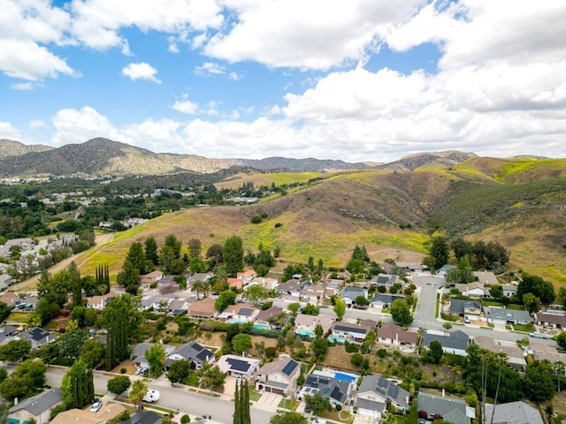 6505 Smoke Tree Ave, Oak Park, CA 91377 - aerial view of property's location featuring a mountain backdrop and nearby suburban area