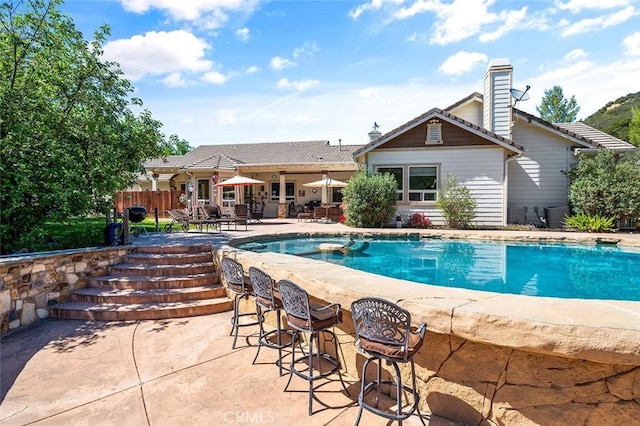 41275 Hacienda Dr, Murrieta, CA 92562 - outdoor pool featuring a patio
