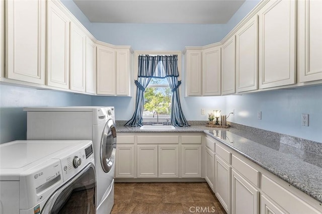 41275 Hacienda Dr, Murrieta, CA 92562 - laundry area with washer and dryer and cabinet space