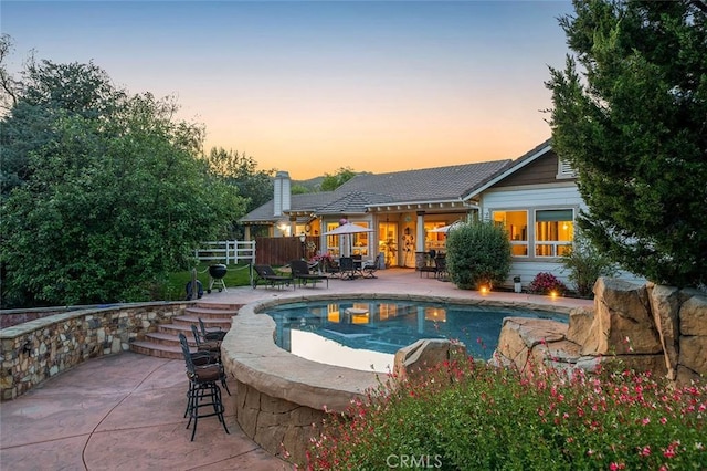 41275 Hacienda Dr, Murrieta, CA 92562 - outdoor pool featuring a patio