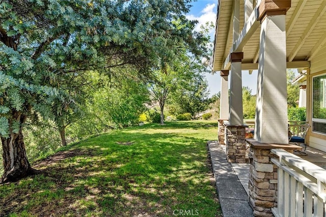 41275 Hacienda Dr, Murrieta, CA 92562 - view of grassy yard featuring covered porch