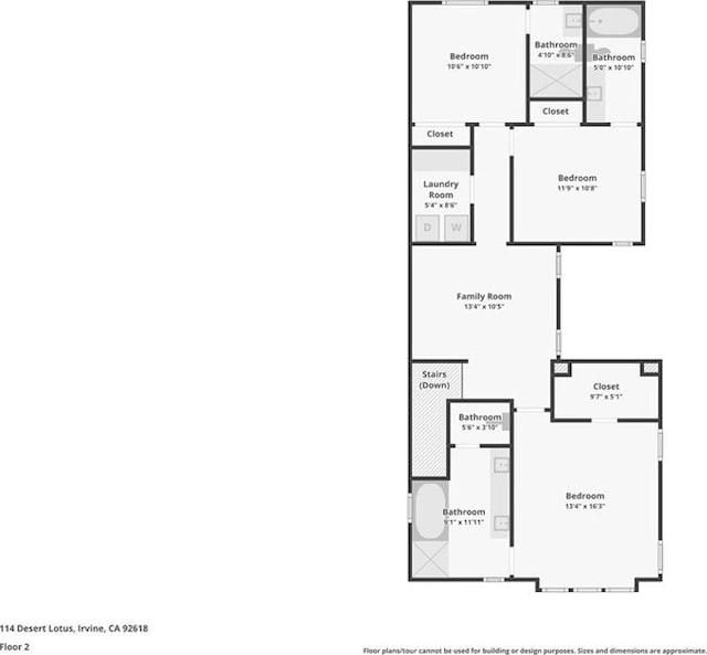 114 Desert Lotus, Irvine, CA 92618 - room layout