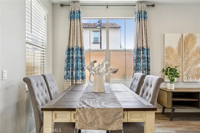 114 Desert Lotus, Irvine, CA 92618 - dining space featuring wood finished floors