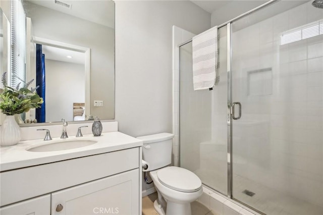 114 Desert Lotus, Irvine, CA 92618 - full bathroom featuring a stall shower, toilet, and vanity