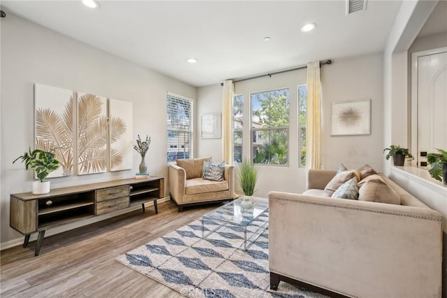 114 Desert Lotus, Irvine, CA 92618 - living area with wood finished floors and recessed lighting