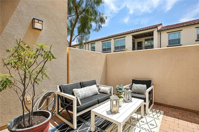114 Desert Lotus, Irvine, CA 92618 - view of patio with an outdoor hangout area