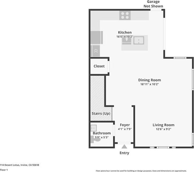 114 Desert Lotus, Irvine, CA 92618 - home floor plan