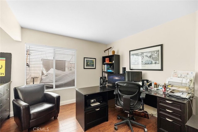 40678 Alondra Dr, Murrieta, CA 92562 - office with dark wood finished floors and baseboards