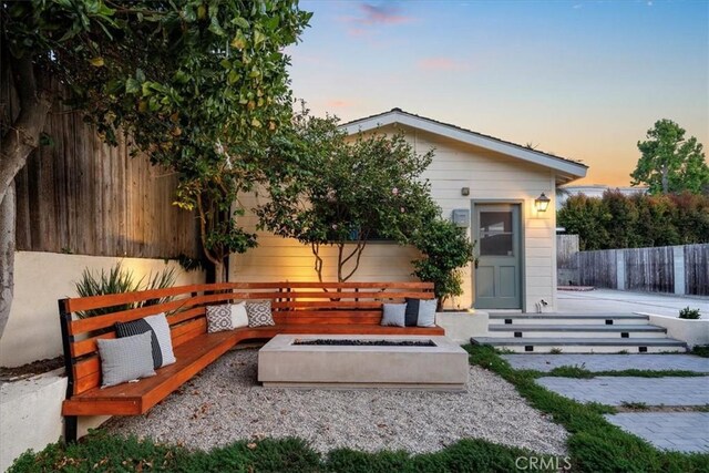 1330 8th St, Manhattan Beach, CA 90266 - back of house with an outdoor fire pit