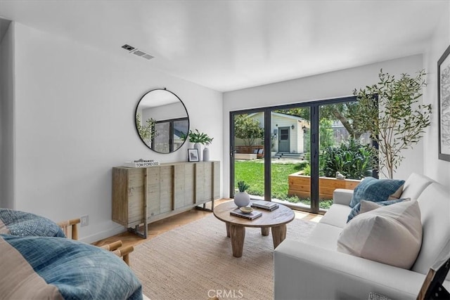 1330 8th St, Manhattan Beach, CA 90266 - living area featuring wood finished floors and baseboards