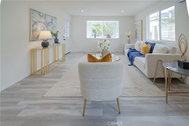14609 Clark St, Baldwin Park, CA 91706 - living area featuring wood finished floors, recessed lighting, and baseboards