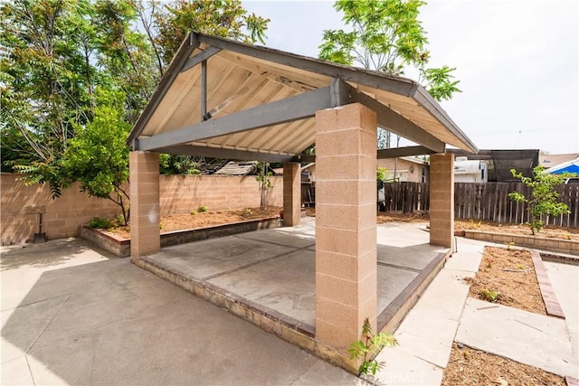 14609 Clark St, Baldwin Park, CA 91706 - fenced backyard featuring a gazebo and a patio area