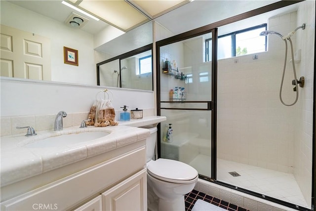 18759 Hatteras St Unit 25, Tarzana, CA 91356 - full bath featuring a stall shower, toilet, and vanity