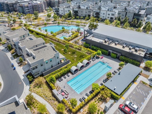 7902 Belluno Way, San Diego, CA 92126 - bird's eye view of a pool area